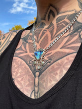 Load image into Gallery viewer, Turquoise River Australian Opal Necklace