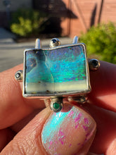 Load image into Gallery viewer, Australian Opal Bolo *cracked stone*
