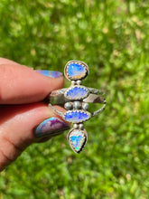 Load image into Gallery viewer, Quad Stack Australian Opal Ring (Sz 9)

