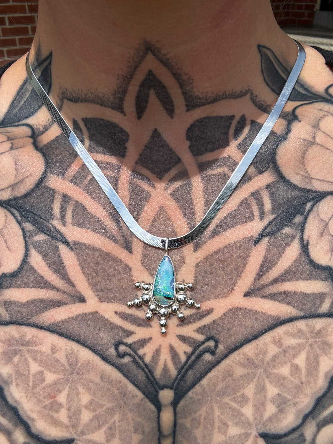 Sunburst Opal Pendant