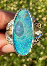 Load image into Gallery viewer, Drop in the Water Australian Opal Ring (sz 6.75)
