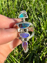 Load image into Gallery viewer, Opal Ombre Quad Stack Ring (sz 7)
