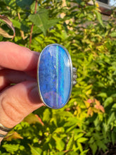 Load image into Gallery viewer, Turquoise Stripe Australian Opal Ring

