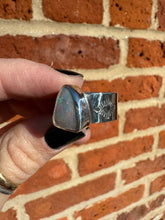 Load image into Gallery viewer, Australian Opal on Stamped Band
