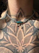 Load image into Gallery viewer, Glowing Opal Bar Star Necklace
