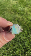 Load and play video in Gallery viewer, Australian Opal Yin Yang Ring
